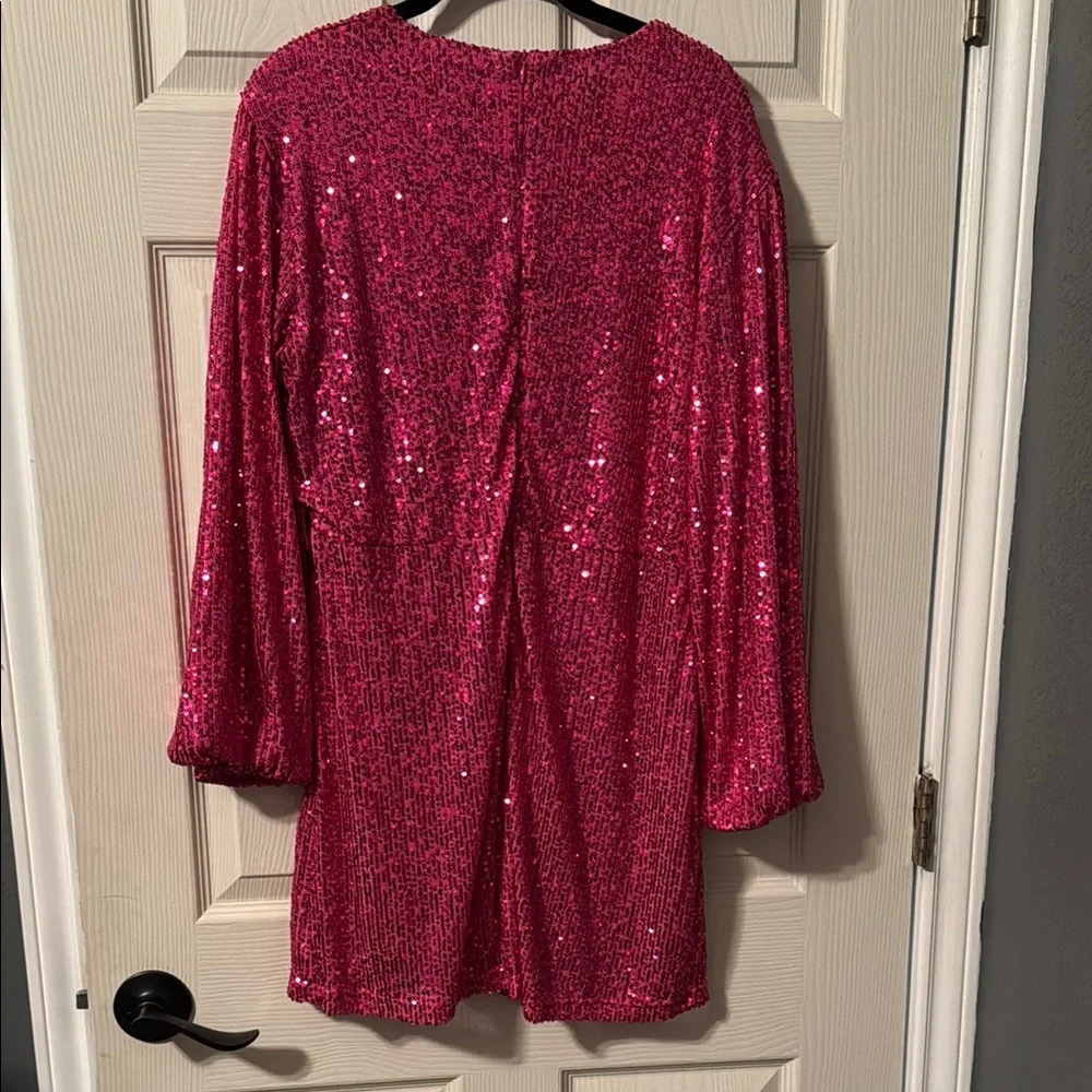 Pink Sequin Dress - Picture 4 of 4